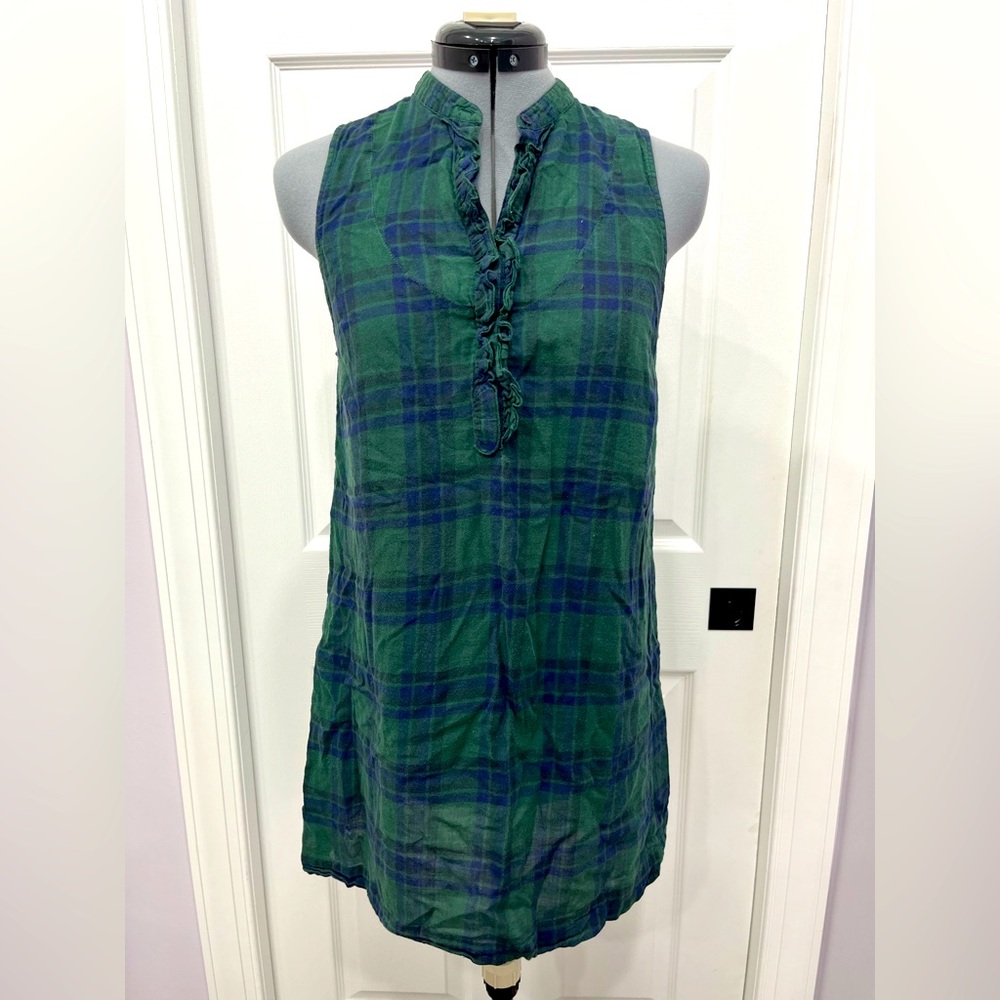 Heritage 1981 Green and Blue Plaid Top
